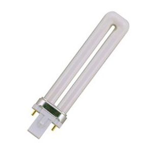 FLUORESCENT BULB, 9 W, 2-PIN (G23), T4, 4100 K, 82, 600, 10000 HR by GE Appliances