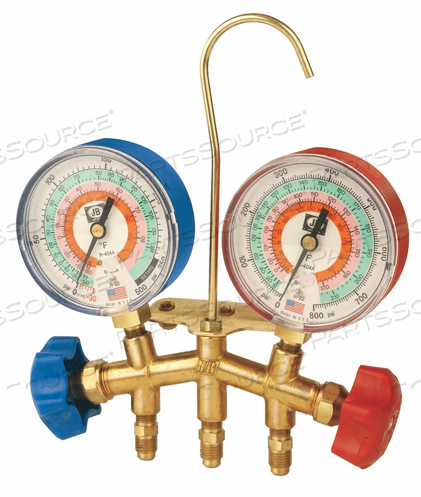 MANIFOLD GAUGE 2-VALVE by JB Industries MANIFOLD GAUGE 2-VALVE by JB Industries