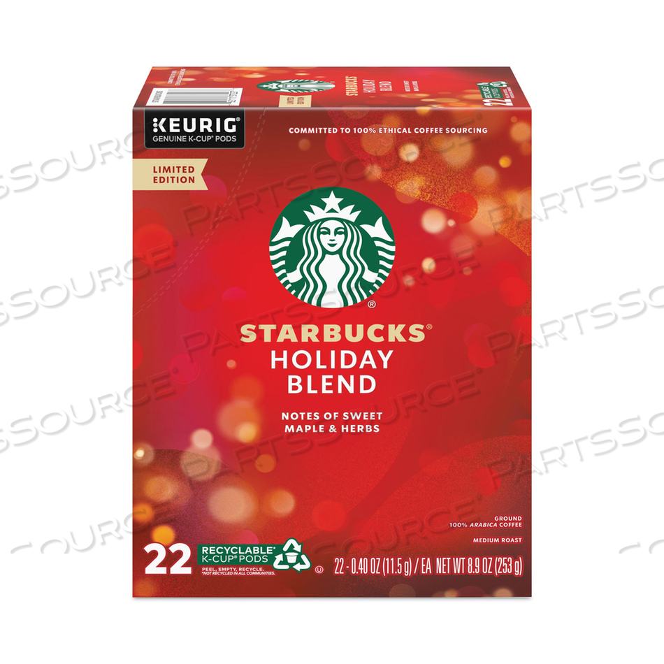 HOLIDAY BLEND COFFEE, K-CUPS by Starbucks HOLIDAY BLEND COFFEE, K-CUPS by Starbucks