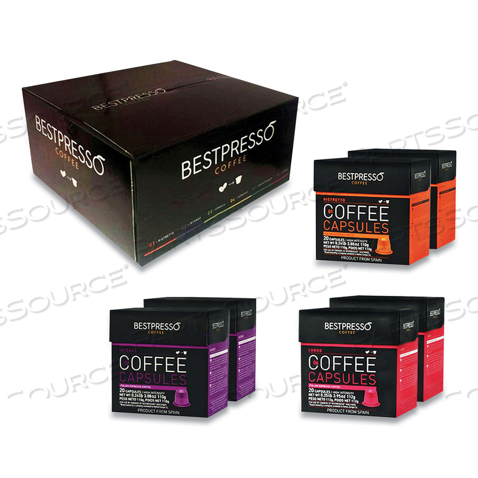 NESPRESSO PODS INTENSE COFFEE VARIETY PACK, 120/CARTON 