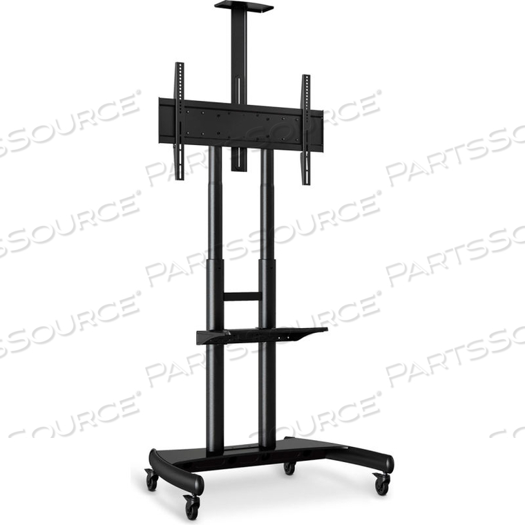 ADJUSTABLE HEIGHT LARGE CAPACITY LCD TV STAND FOR 40"-80" TVS, BLACK by Luxor ADJUSTABLE HEIGHT LARGE CAPACITY LCD TV STAND FOR 40"-80" TVS, BLACK by Luxor
