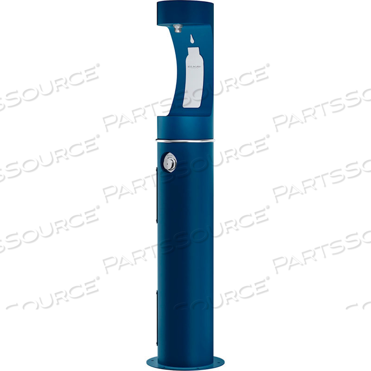 EZH20 SINGLE LEVEL OUTDOOR BOTTLE FILLING STATION, FREEZE RESISTANT, BLUE by Elkay