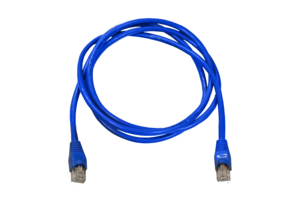 CAT5E SNAGLESS UNSHIELDED NETWORK PATCH CABLE, BLUE, POLYVINYL CHLORIDE JACKET, COPPER CONNECTOR, 25 FT, UL by IBM