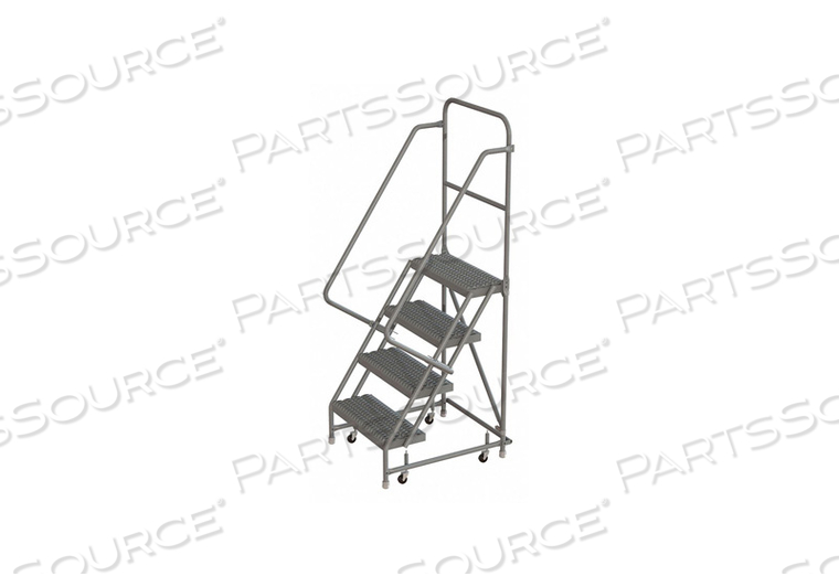 ROLLING LADDER 4 STEP STEEL SERRATED by Tri-Arc