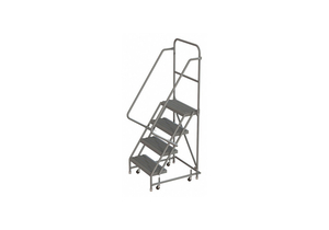 ROLLING LADDER 4 STEP STEEL SERRATED by Tri-Arc ROLLING LADDER 4 STEP STEEL SERRATED by Tri-Arc