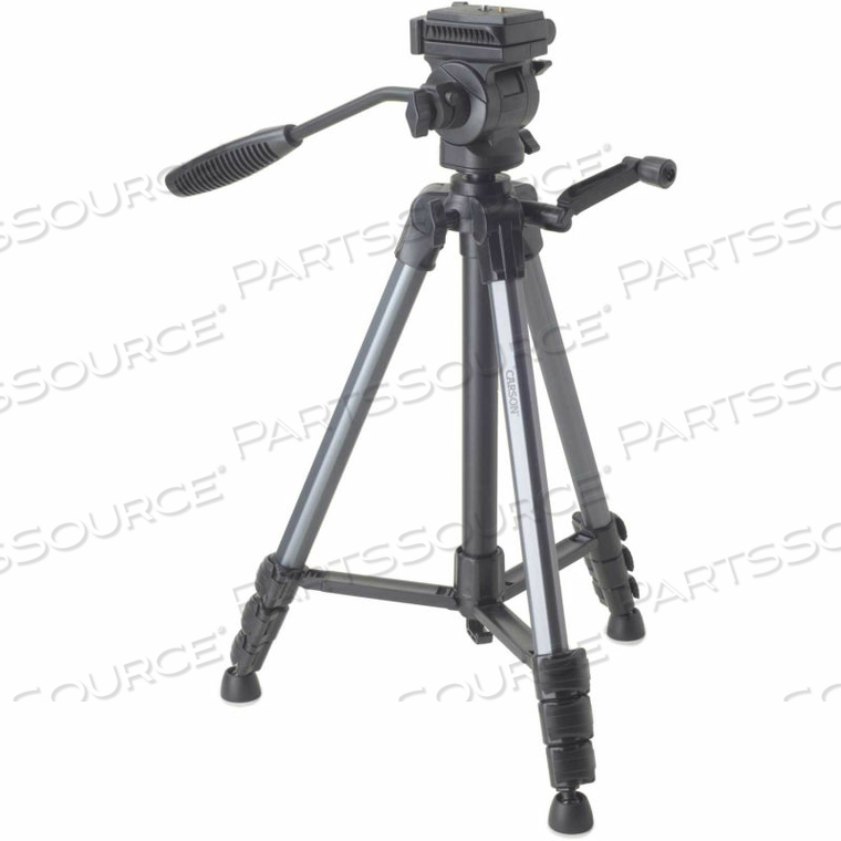 THE ROCK SERIES 57.6'' 3-WAY FLUID PANHEAD FULL SIZED 4-SECTION TRIPOD by Carson THE ROCK SERIES 57.6'' 3-WAY FLUID PANHEAD FULL SIZED 4-SECTION TRIPOD by Carson