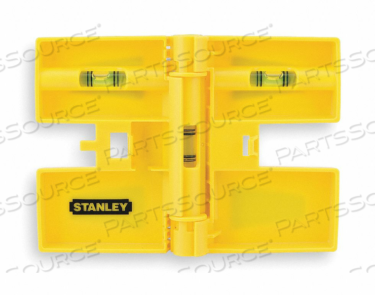 MAGNETIC POST LEVEL 6 1/8 IN 3 VIALS by Stanley