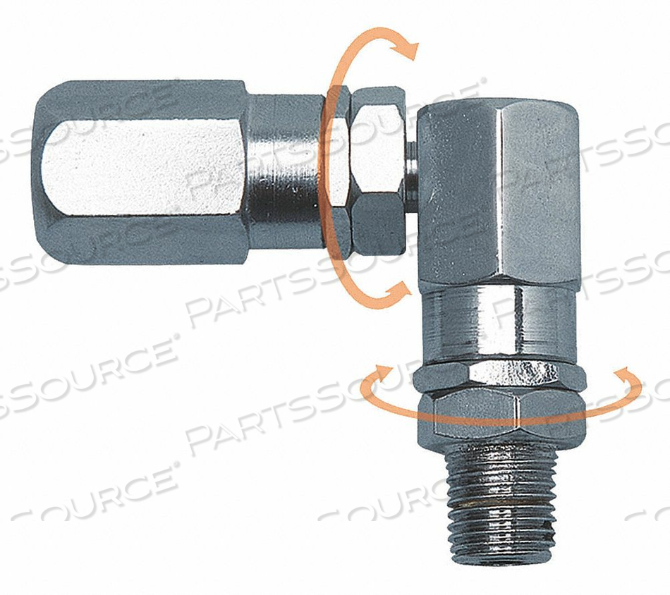 GREASE GUN SWIVEL, PRODUCT TYPE GREASE GUN SWIVEL, MAXIMUM OPERATING PRESSURE 6,000 PSI, FOR MEDIA TYPE GREASES, INCLUDES NOT APPLICABLE, IN by Westward