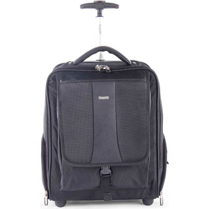 BALLISTIC NYLON BACKPACK, 15.6" COMPUTER CASE W/ WHEELS, BLACK by Bugatti Sedona Inc