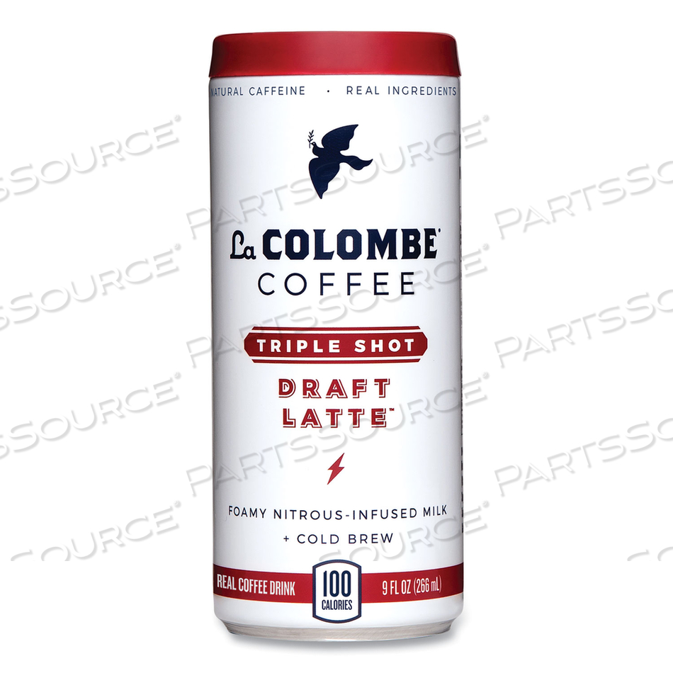 COLD BREW DRAFT LATTE, TRIPLE SHOT, 9 OZ CAN, 12/CARTON 