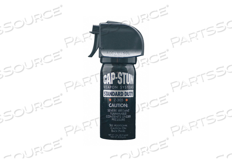 PEPPER SPRAY BLACK 1 OZ. 4.4 IN H by Cap-Stun PEPPER SPRAY BLACK 1 OZ. 4.4 IN H by Cap-Stun