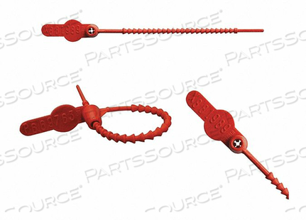 PULL TIGHT BEADED MOLD SEAL RED PK250 by ELC Security Products
