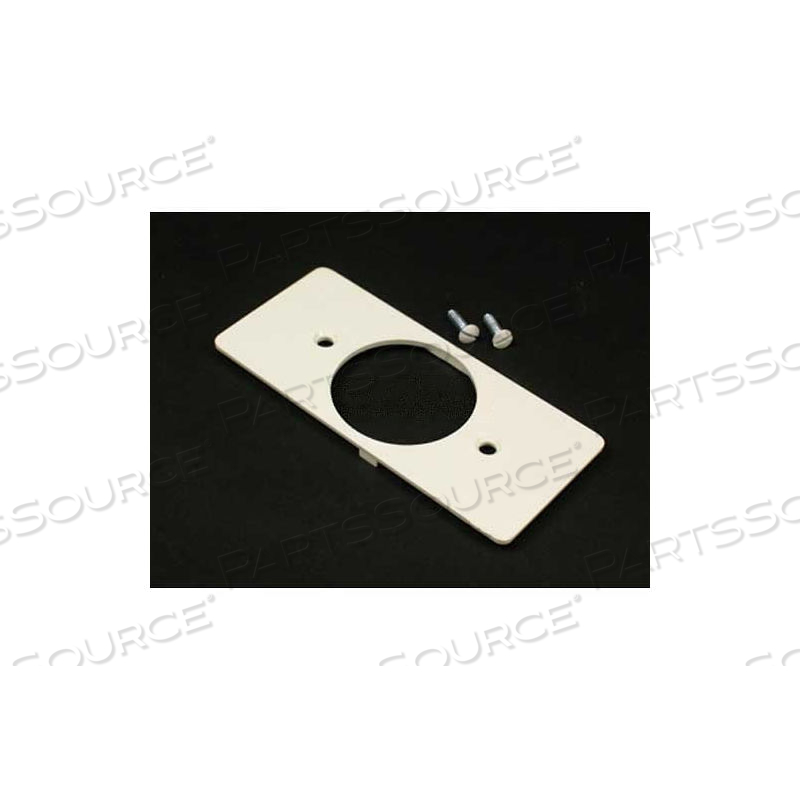 5507T1 SINGLE RECEPTACLE, 1-3/5" DIA. HOLE FACEPLATE, IVORY by Wiremold