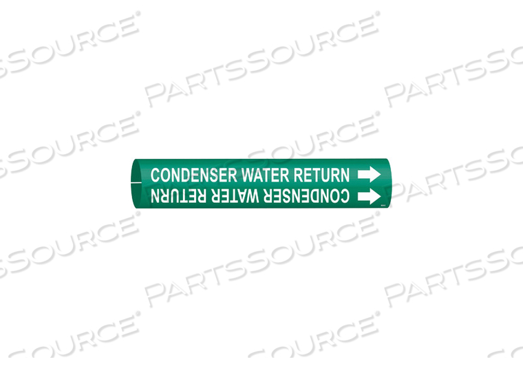 PIPE MARKER CONDENSER WATER RETURN GREEN by Brady Americas