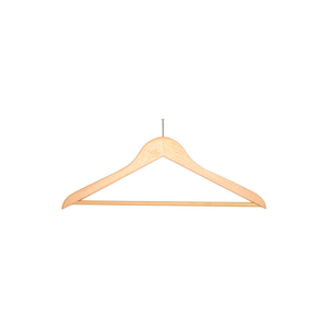 18" FLAT WOOD HANGER FOR MEN'S SUIT, BALLTOP HOOK, 100/CASE by Beverly Coat Hangers Co Inc