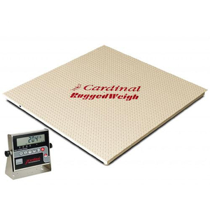 FLOOR HUGGER HEAVY-DUTY 5 X 5 FT FLOOR SCALES 5000 X 1 LB by Detecto Scale / Cardinal Scale