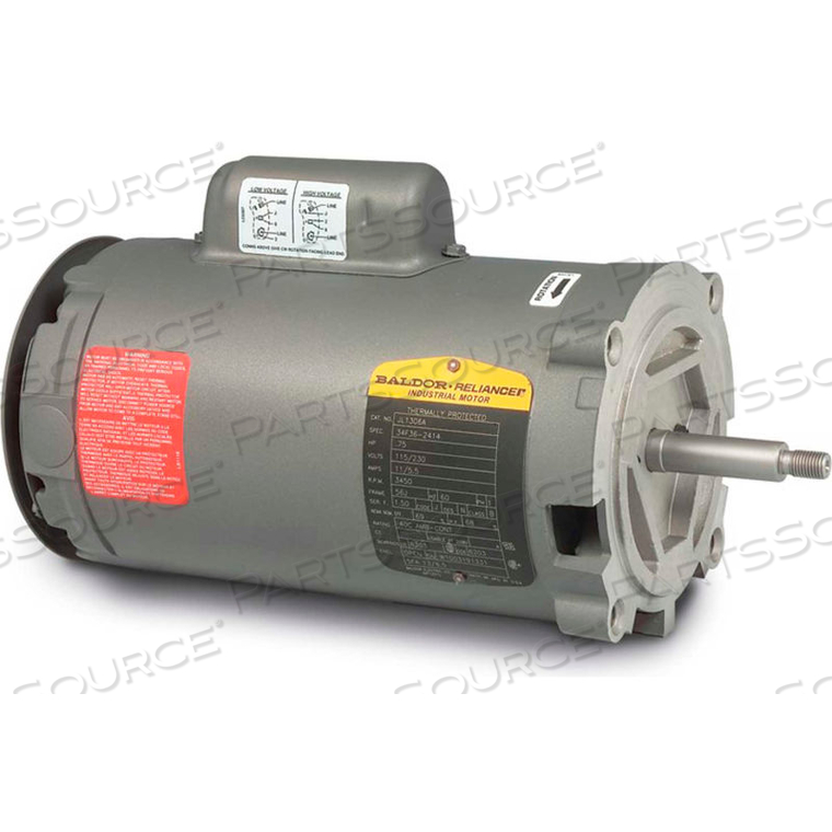 PUMP MOTOR, 1 PHASE, 0.33 HP, 115/230 VOLTS, 3450 RPM, 60 HZ, OPEN, 56J by BALDOR