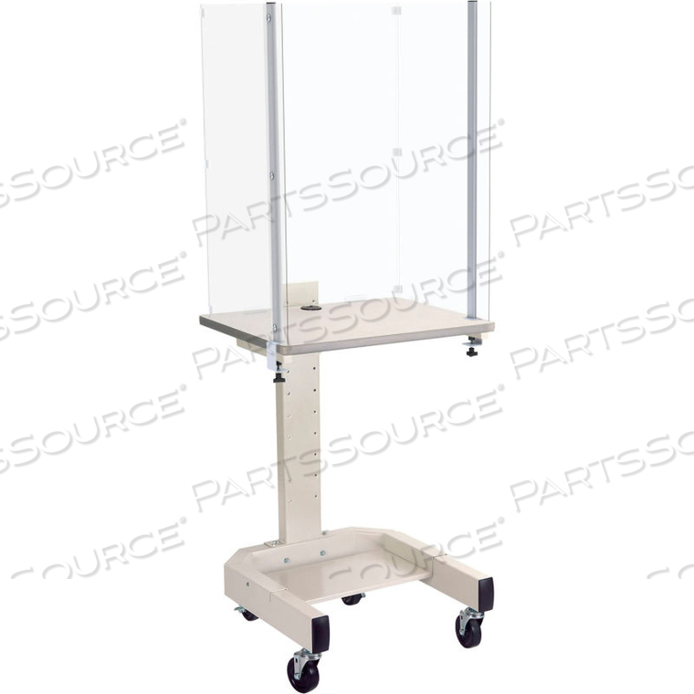 CLEAR PETG PLASTIC PROTECTIVE SHIELD FOR MOBILE COMPUTER CART 309235BK/BG by Testrite Instrument Co. Inc. CLEAR PETG PLASTIC PROTECTIVE SHIELD FOR MOBILE COMPUTER CART 309235BK/BG by Testrite Instrument Co. Inc.