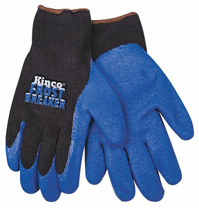 COATED GLOVES L BLACK/BLUE PR by Kinco