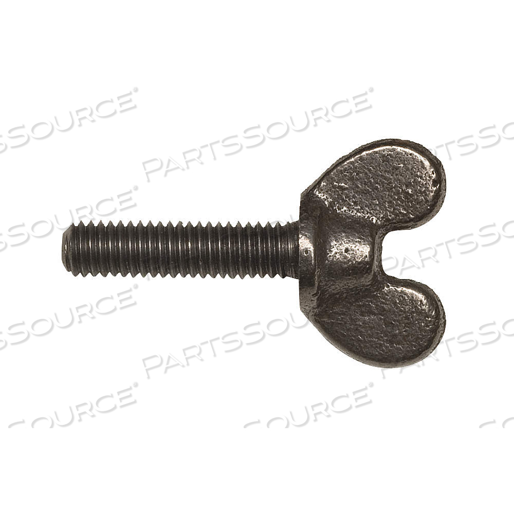 THUMB SCREW, 1/4"-20 THREAD SIZE, WING, IRON, PLAIN, 0.813 IN MAX HEAD HT, 1/2 IN LG by Peerless Hardware Mfg Inc