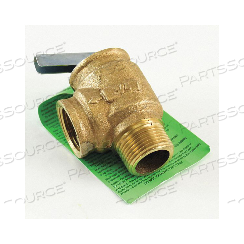 3/4"M X 3/4"F HOT WATER RELIEF VALVE @ 30 PSI 535000 BTU by Apollo Valves (a Conbraco Company) 3/4"M X 3/4"F HOT WATER RELIEF VALVE @ 30 PSI 535000 BTU by Apollo Valves (a Conbraco Company)