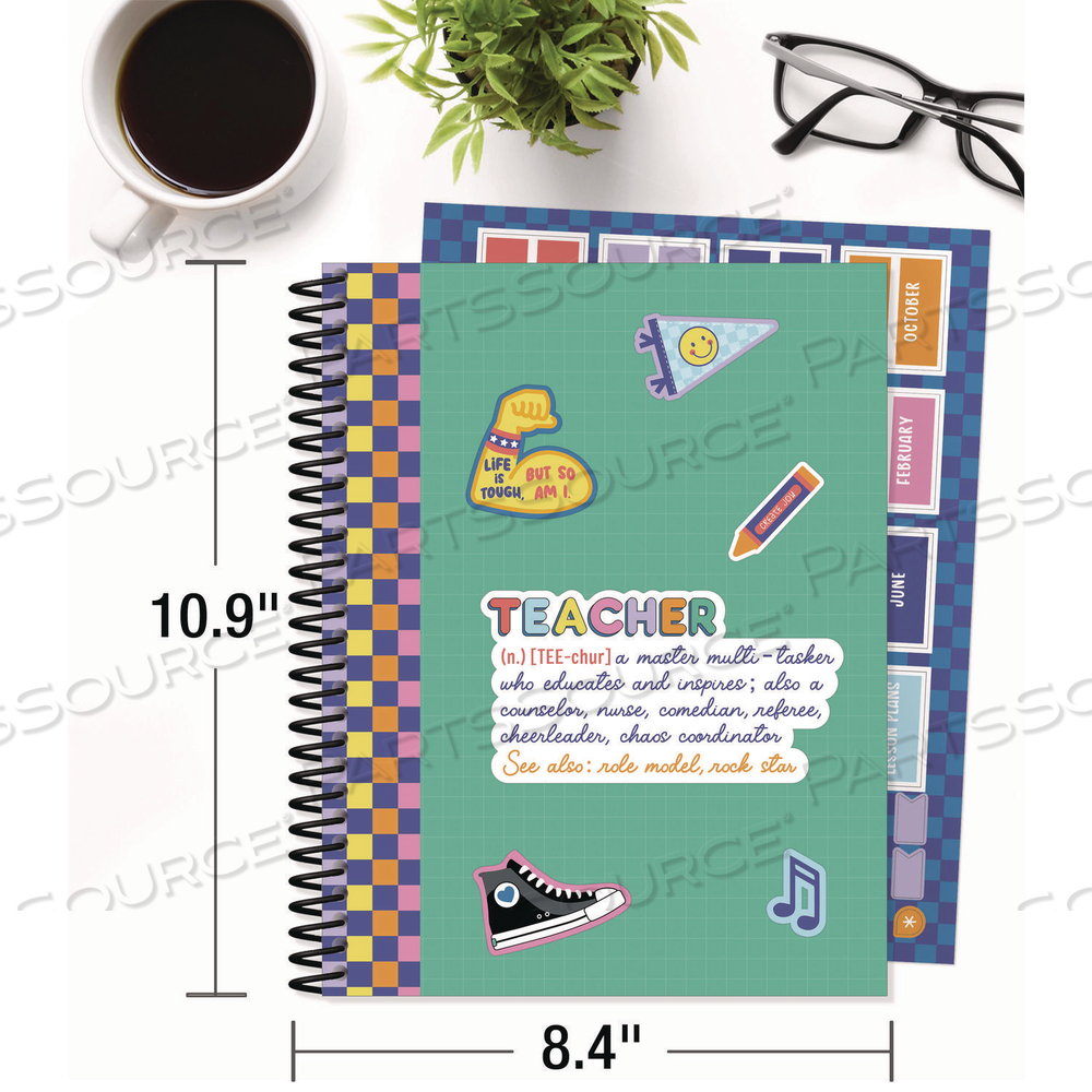 TEACHER PLANNERS, WEEKLY/MONTHLY, TWO-PAGE SPREAD, 11 X 8.5, MULTICOLOR COVER, WE STICK TOGETHER THEME by Carson-Dellosa Publishing TEACHER PLANNERS, WEEKLY/MONTHLY, TWO-PAGE SPREAD, 11 X 8.5, MULTICOLOR COVER, WE STICK TOGETHER THEME by Carson-Dellosa Publishing