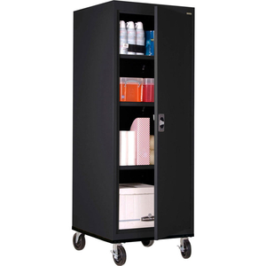 MOBILE STORAGE CABINET TA3R242460- 24X24X66, BLACK by Sandusky Lee Cabinets