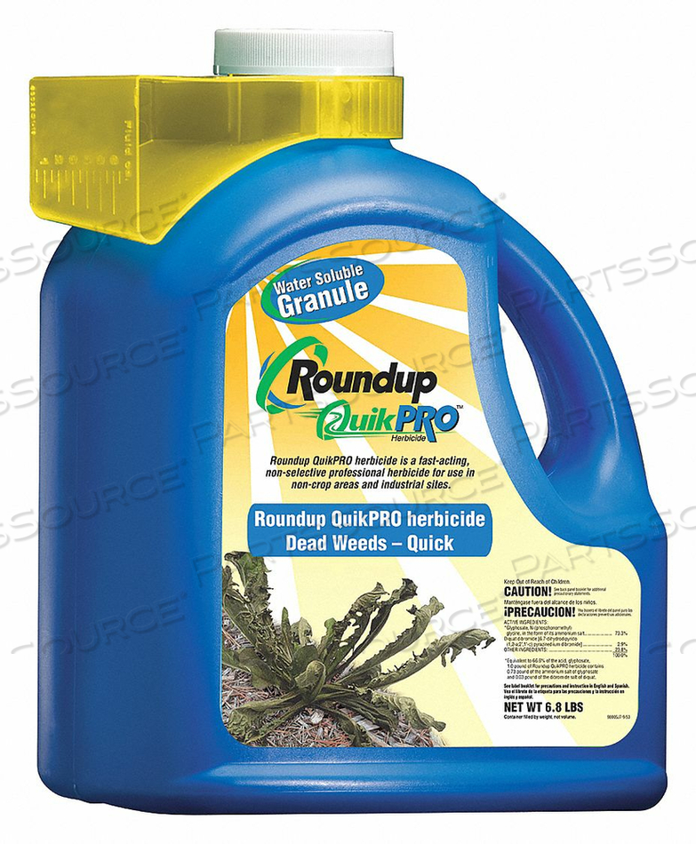VEGETATION KILLER, FOR USE ON GRASS, WEEDS, CONTAINER SIZE 6.8 LB, USABILITY CONCENTRATE, APPLICATION METHOD SPRAYER, MINIMUM COVERAGE AREA by Round Up VEGETATION KILLER, FOR USE ON GRASS, WEEDS, CONTAINER SIZE 6.8 LB, USABILITY CONCENTRATE, APPLICATION METHOD SPRAYER, MINIMUM COVERAGE AREA by Round Up