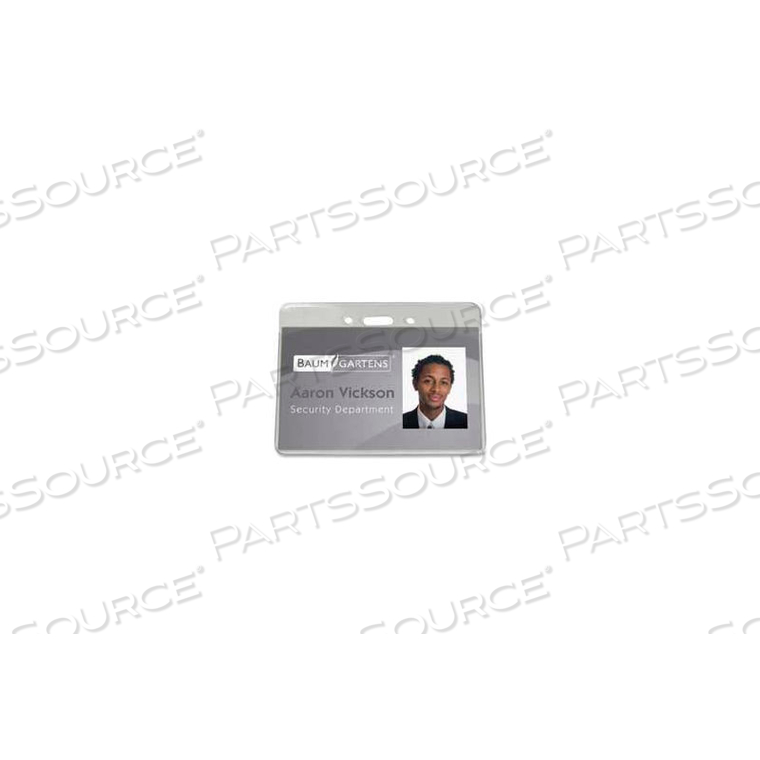 PROXIMITY BADGE HOLDER, HORIZONTAL, 3-1/2" X 2-3/8", 50/PACK by Baumgartens