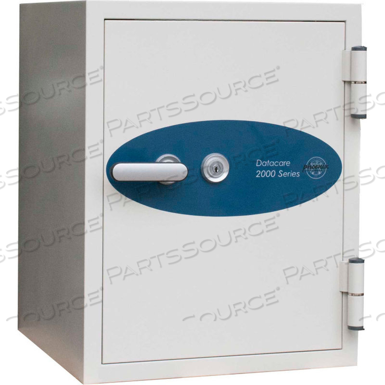 DATACARE 2-HOUR KEY LOCK FIRE & WATER RESISTANT MEDIA SAFE 0.58 CU FT, OFF-WHITE, STEEL by Phoenix Safe International LLC
