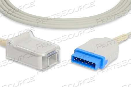 COMPATIBLE SPO2 ADAPTER CABLE, GRAY, 4 MM DIA, 11 PIN, 9 PIN D-SUB CONNECTOR FEMALE, TPU, MEETS CE, FDA, ROHS, TUV, 7 FT 