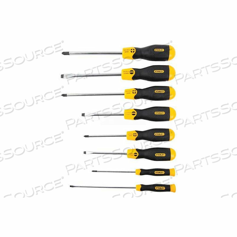 8 PIECE CUSHION GRIP SCREWDRIVER SET 