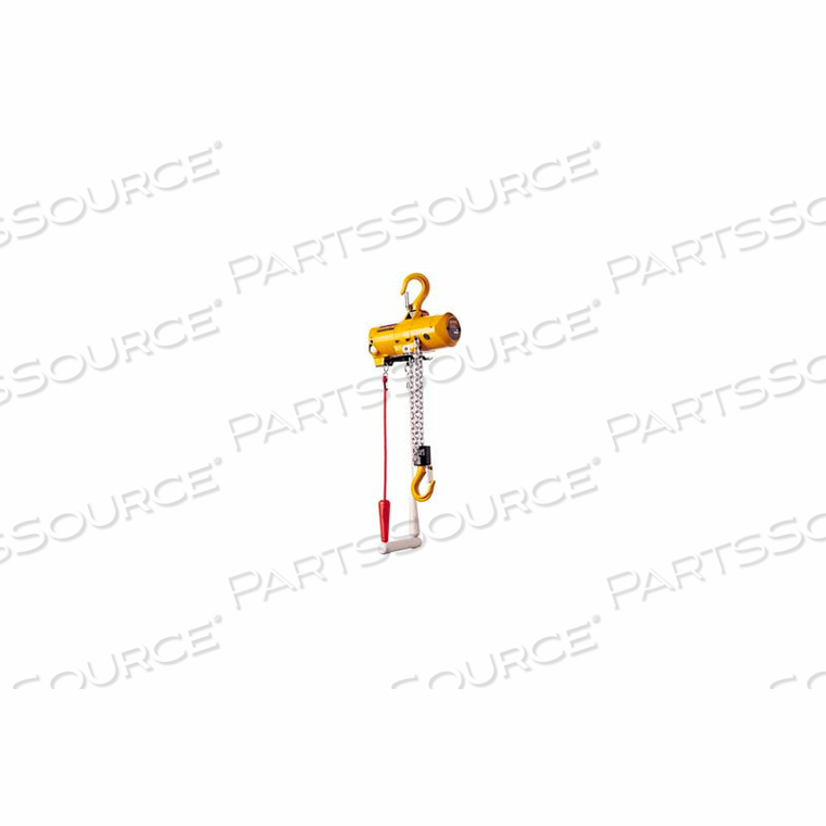 AIR CHAIN HOIST 500 LB CAP. 10 FT LIFT by Harrington