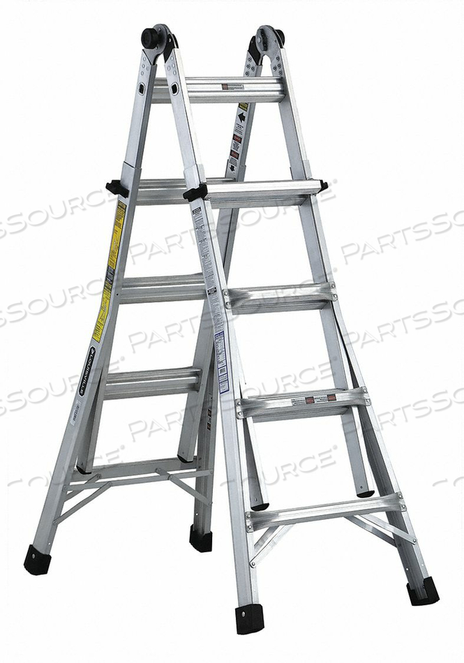 MULTIPURPOSE LADDER ALUMINUM 300LB 17FT. by Louisville