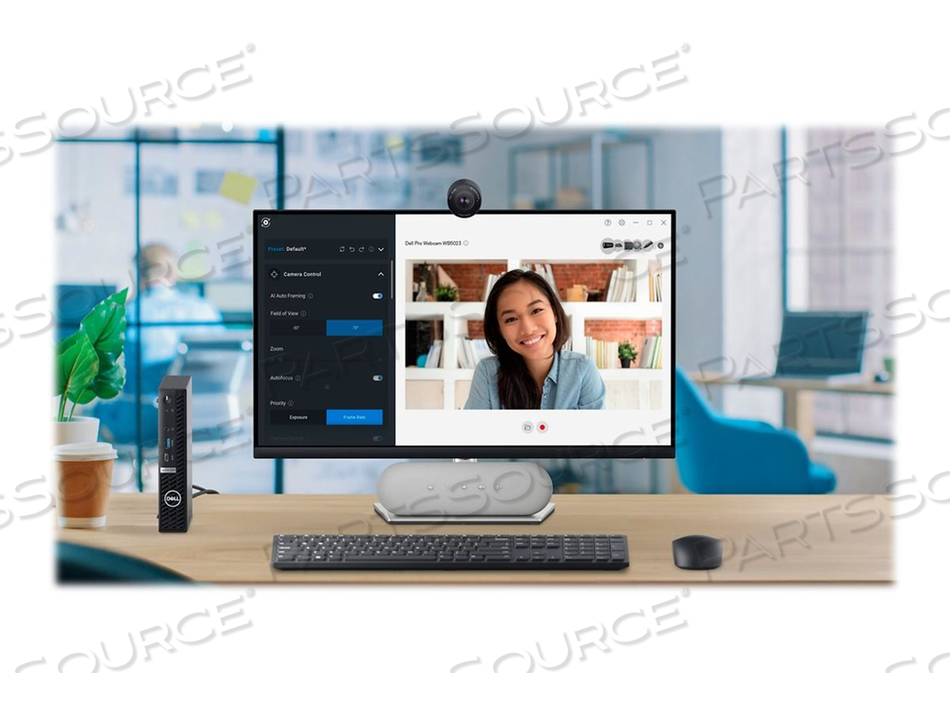 PRO WB5023, WEBCAM, COLOR, 2560 X 1440, AUDIO, USB 2.0 by Dell Computer