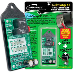 QWIKSWAP X1 UNIVERSAL CONSTANT TORQUE ECM REPLACEMENT BOARD by Qwikproducts QWIKSWAP X1 UNIVERSAL CONSTANT TORQUE ECM REPLACEMENT BOARD by Qwikproducts