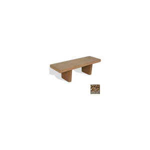 48" HEAVY DUTY FLAT BENCH, TAN RIVER ROCK by Bohlmann