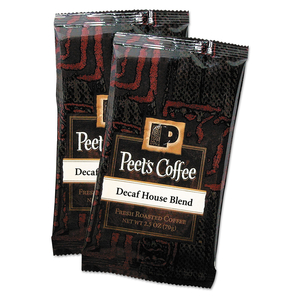 COFFEE PORTION PACKS, HOUSE BLEND, DECAF, 2.5 OZ FRACK PACK, 18/BOX by Peet's Coffee & Tea COFFEE PORTION PACKS, HOUSE BLEND, DECAF, 2.5 OZ FRACK PACK, 18/BOX by Peet's Coffee & Tea