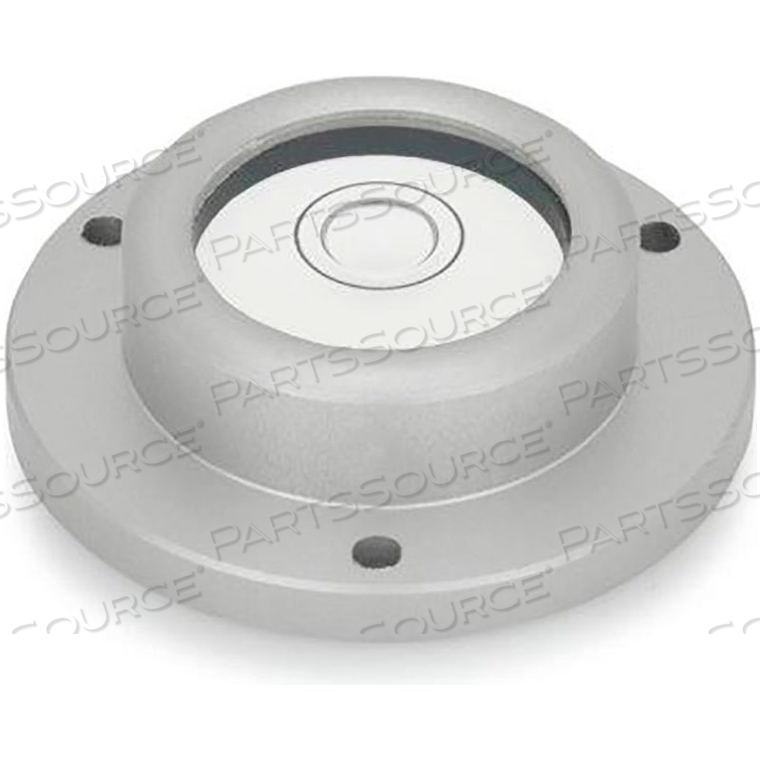 GN2277 BULL'S EYE LEVELS, ALUMINUM, SURFACE MOUNT, 0.71" HUB DIA, 1.18" BASE DIA, SILVER 