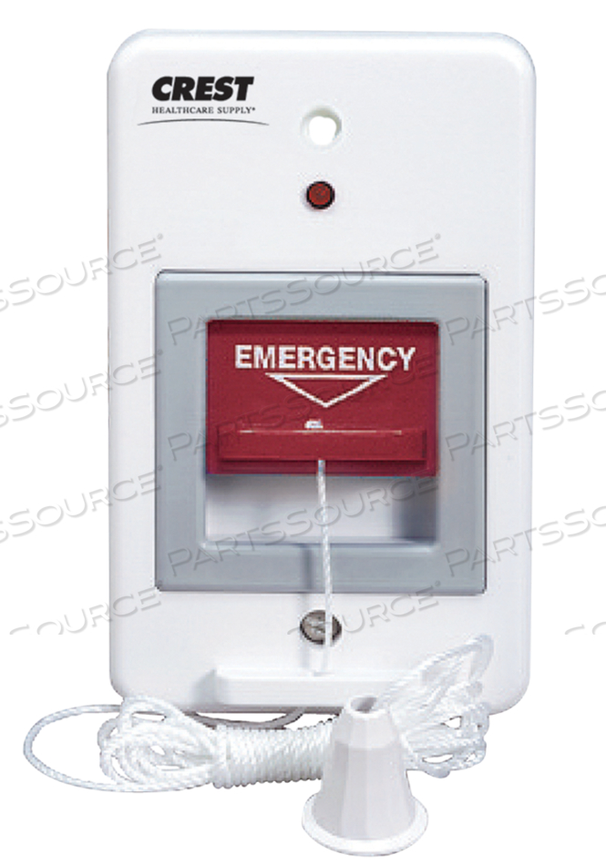 TOILET/SHOWER PULLCORD STATION, 4 POLES, 2.75 IN X 4.5 IN, BOX by Crest Healthcare TOILET/SHOWER PULLCORD STATION, 4 POLES, 2.75 IN X 4.5 IN, BOX by Crest Healthcare