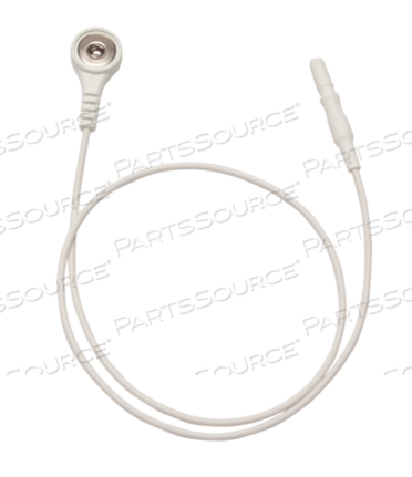 HEALTHCARE 18" SNAP UNSHIELDED TRULINK ECG LEADWIRE - WHITE 