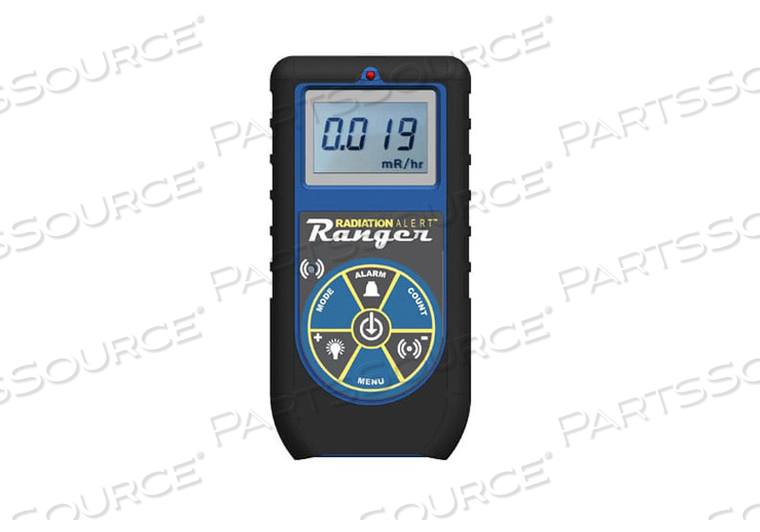 RADIATION ALERT RANGER MONITOR, GRAPHIC LCD WITH BACKLIGHT PANEL, +/-15% FACTORY, +/-10% NIST SOURCE CALIBRATION, 2.7 IN X 1.3 IN X 5.5 IN by Mirion Technologies (Capintec) Inc.