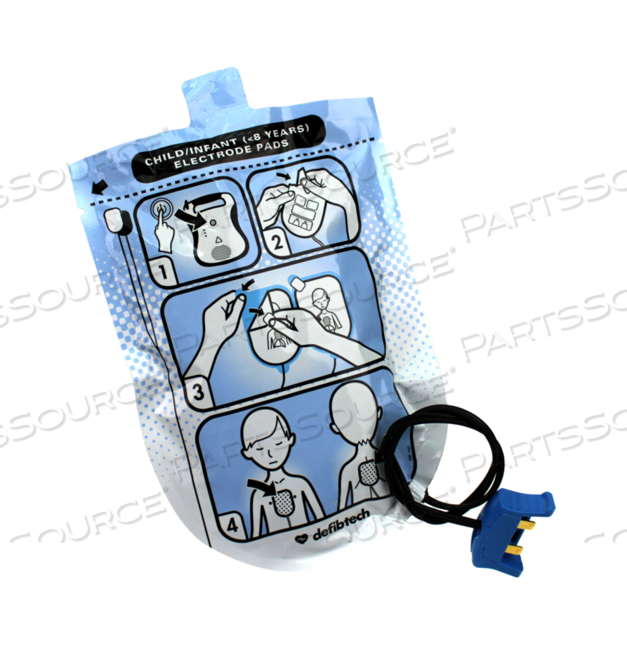 PEDIATRIC DEFIBRILLATION ELECTRODE PAD by Defibtech
