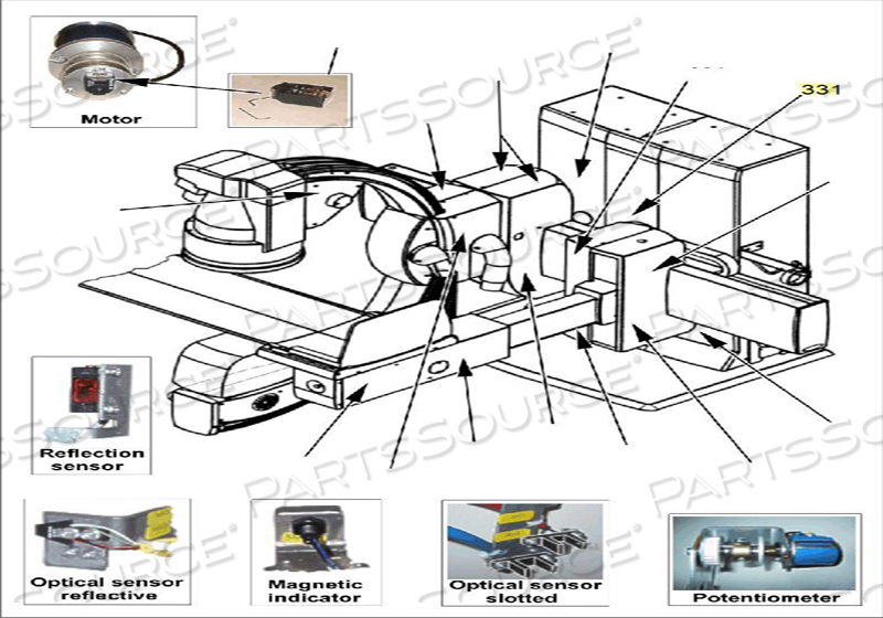 MOTOR WITH GEARBOX TILT by Siemens Medical Solutions