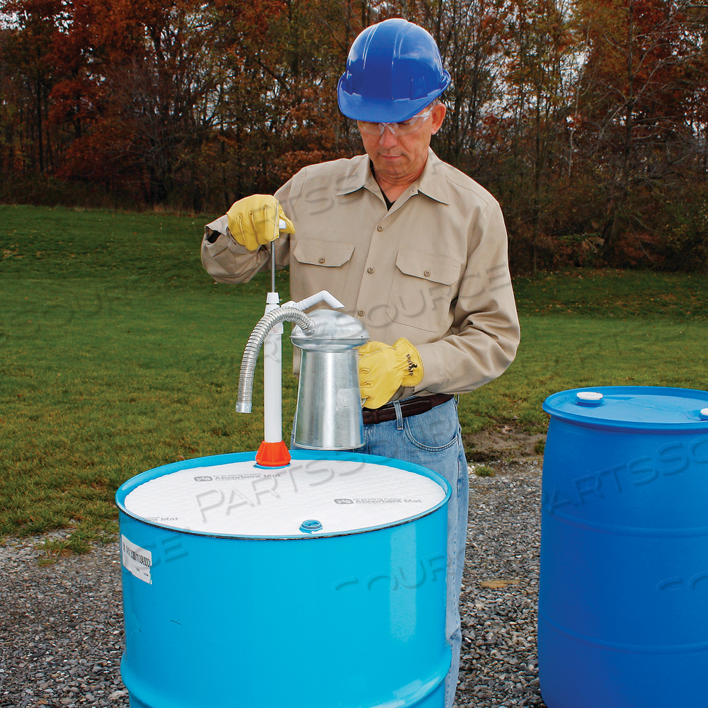 PIG OIL-ONLY UV-RESISTANT ABSORBENT BARREL TOP MAT by New Pig Corporation
