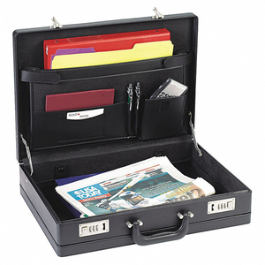 BRIEFCASE BLACK VINYL by United States Luggage