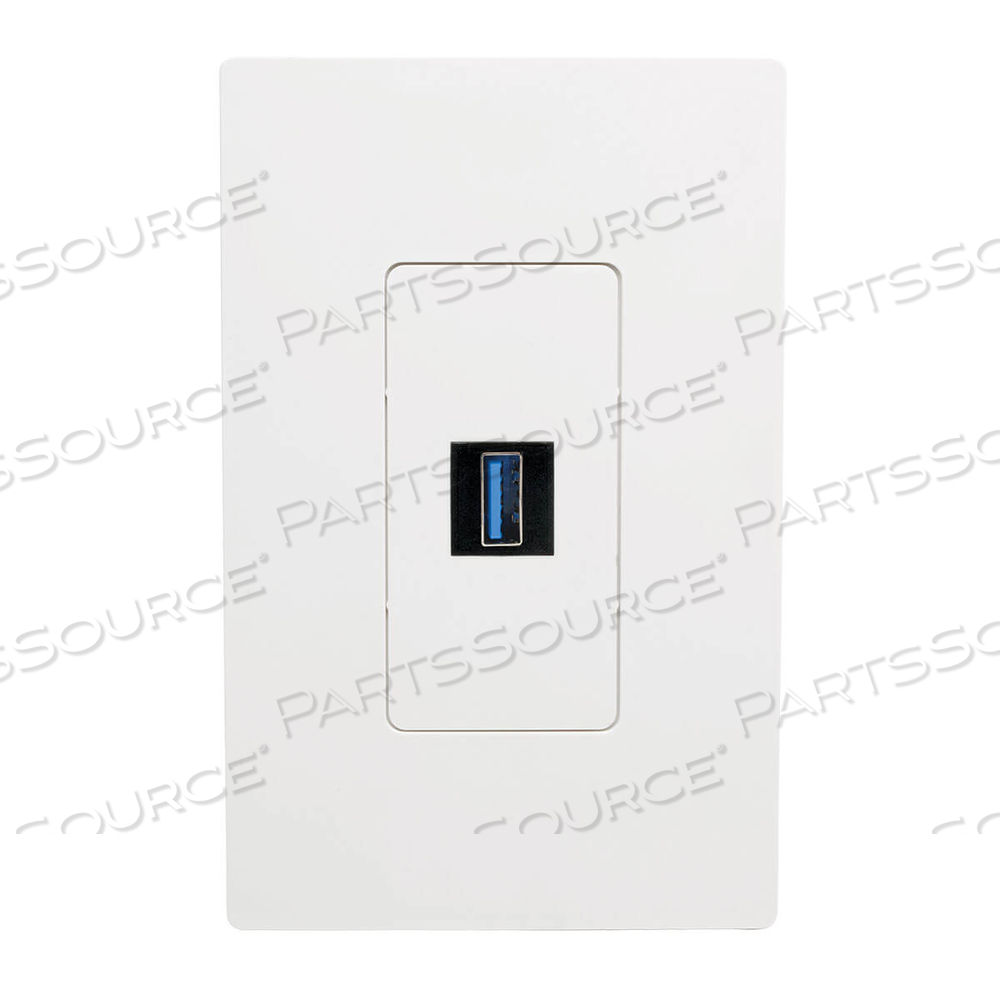 USB 3.0 KEYSTONE PANEL MOUNT COUPLER ANGLED F/F ALL IN ONE BLACK by Tripp Lite USB 3.0 KEYSTONE PANEL MOUNT COUPLER ANGLED F/F ALL IN ONE BLACK by Tripp Lite