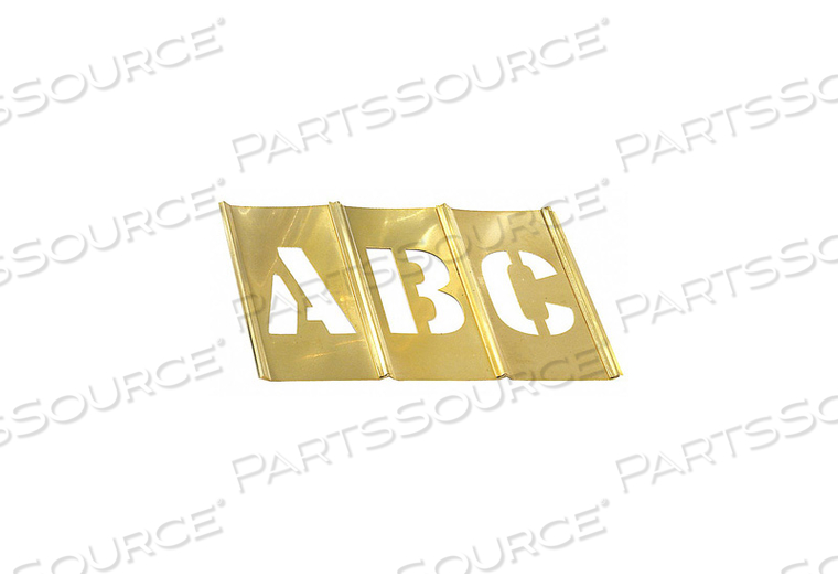 STENCIL SET LETTERS PUNCTUATION BRASS by C.H. Hanson STENCIL SET LETTERS PUNCTUATION BRASS by C.H. Hanson