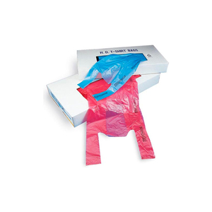 T-SHIRT BAG IN DISPENSER CARTON 21" X 10" 0.6 MIL WHITE 1,000 PACK by Elkay Plastics