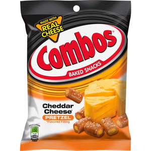 COMBOS PRETZELS W/CHEDDAR CHEESE FILLING, 1.8 OZ, 18/BOX by Marjack